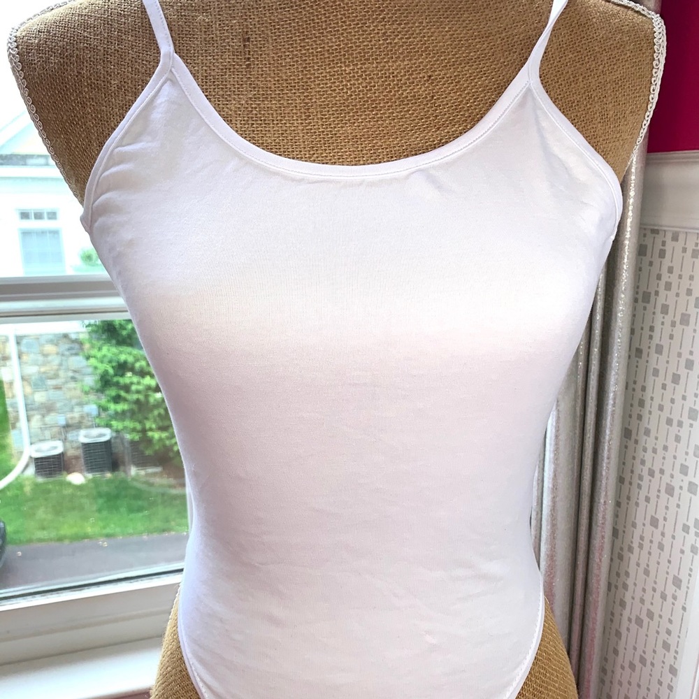 NWOT Zaful White Cami Backless Bodysuit